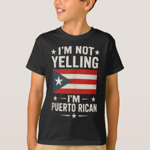 Camiseta Não Estou Gritando - Porto Rico Engraçado Cotação 