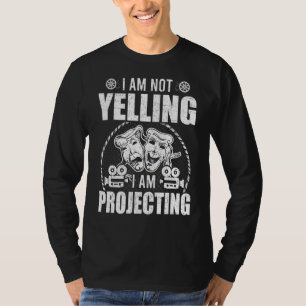 Camiseta Não estou gritando que estou projetando ação de At