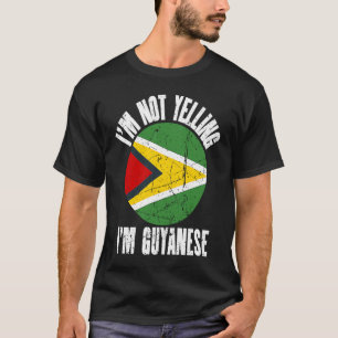 Camiseta Não estou gritando que sou guianense Retro Distres