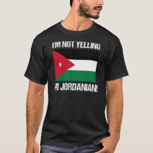 Camiseta Não estou gritando que sou Jordan Country Flag