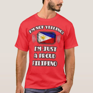 Camiseta Não estou gritando que sou um orgulhoso presente f