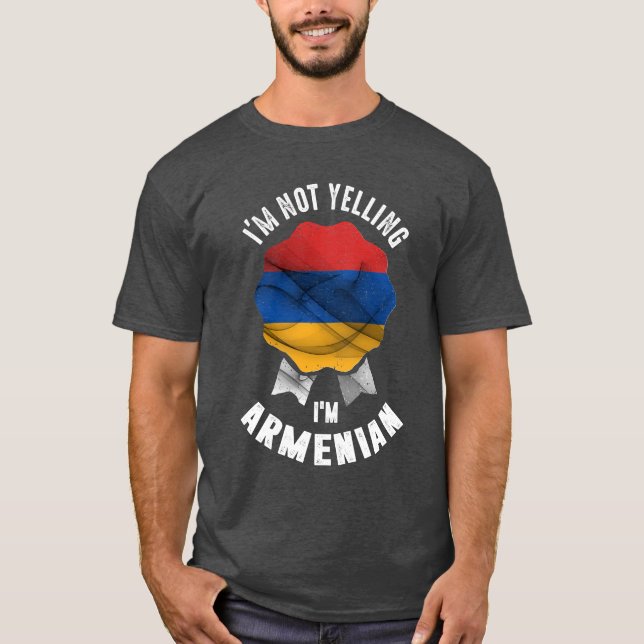 Camiseta Não estou gritando, sou armênio (Frente)