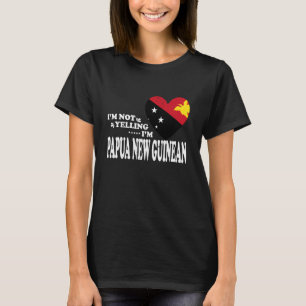 Camiseta Não Estou Gritando Sou Bandeira Da Papua-Nova Guin