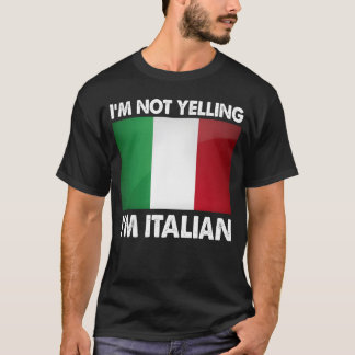 Camiseta Não Estou Gritando Sou Italiano Divertido Humor It