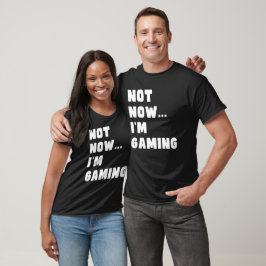 Camiseta Não estou jogando, jogador de vídeo engraçado