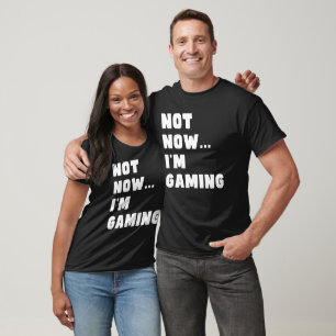 Camiseta Não estou jogando, jogador de vídeo engraçado
