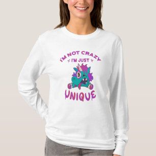 Camiseta Não estou louco, sou apenas único, Unicórnio Louco