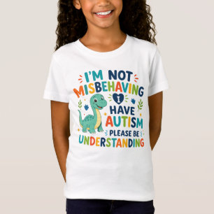 Camiseta Não estou me comportando mal, eu tenho autismo