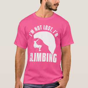 Camiseta NÃO Estou Perdido ESTOU Escalando Montanha Escalad
