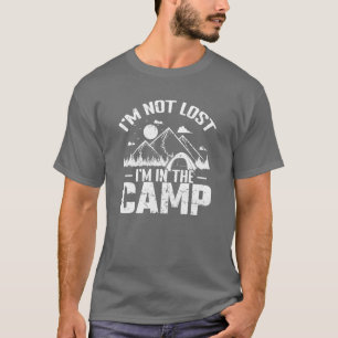 Camiseta Não estou perdido Estou no Acampamento Férias Libe