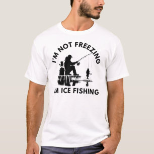 Camiseta Não estou pescando, estou pescando gelo   Pesca Do