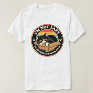 Camiseta Não Estou Preguiçoso Estou No Modo Economia De Ene