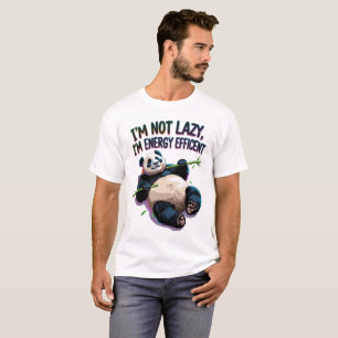 Camiseta Não Estou Preguiçoso, Sou Eficiente em Energia – P