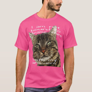 Camiseta Não Estou Vinculado A Agradecer-Lhes Com As Minhas