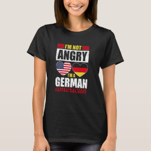 Camiseta Não estou zangado, sou alemão americano