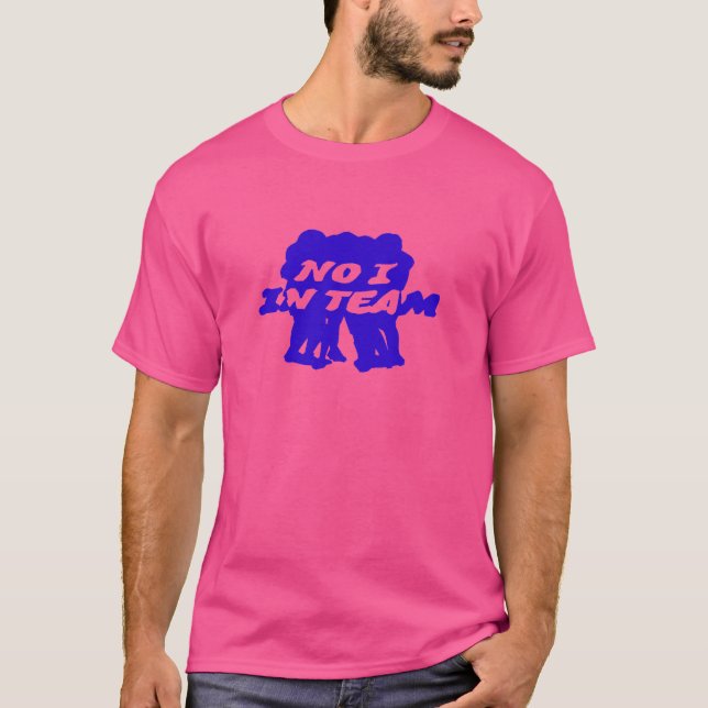 Camiseta Não, eu na Equipe de Homens (Frente)