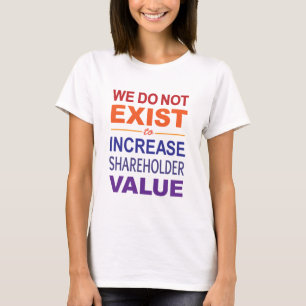 Camiseta Não Existem Acionistas