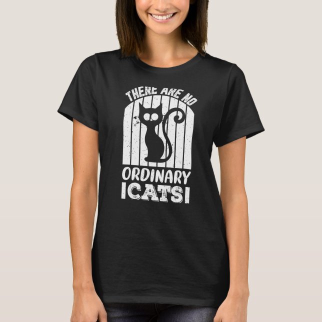 Camiseta Não existem gatos comuns 2 (Frente)