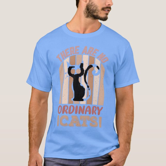 Camiseta Não existem gatos vintage (Frente)