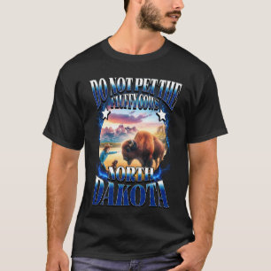 Camiseta Não Faça Carinho Nas Vacas Fofas North Dakota Biso