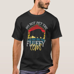 Camiseta Não Faça Carinho Nos Bois Fofos Homens Mulheres Bi