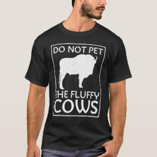 Camiseta Não Faça Carinho Nos Bufalos Fofos Buson Parque Na