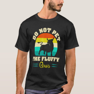 Camiseta Não Faça Carinho Nos Búfalos Peludos Bison Retrô V