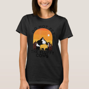 Camiseta Não Faça Carinho Nos Búfalos Peludos Yellowstone B