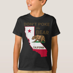 Camiseta Não faça cocô no urso na República da Califórnia