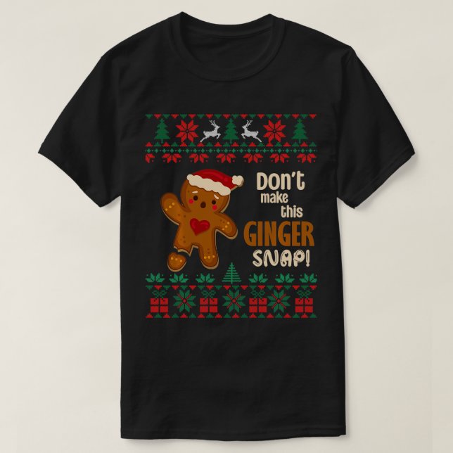 Camiseta Não Faça Com Que Este Ginger Encaixe A Ruiva De Na (Frente do Design)
