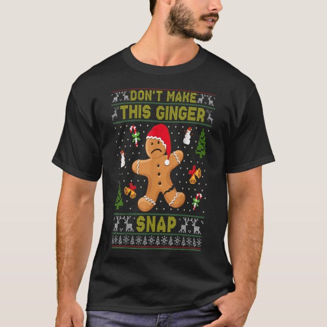 Camiseta Não Faça Com Que Este Ginger Encaixe A Ruiva Dê Um (Frente)