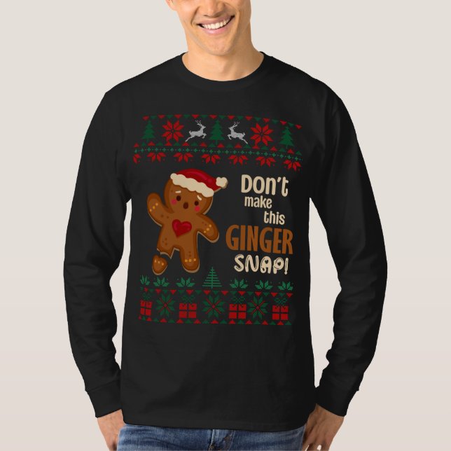 Camiseta Não faça com que este Ginger Snap Redhead seja um  (Frente)