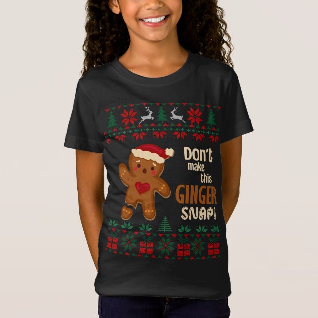 Camiseta Não faça com que este Ginger Snap Redhead seja um  (Frente)