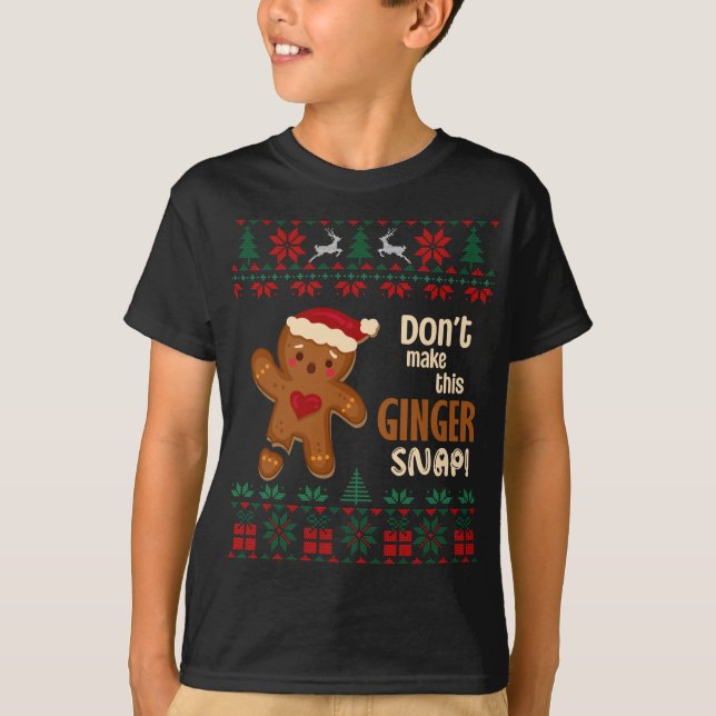 Camiseta Não faça com que este Ginger Snap Redhead seja um  (Frente)