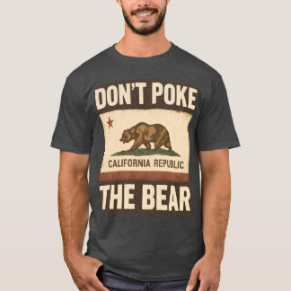 Camiseta Não faça o Design do Urso da Califórnia