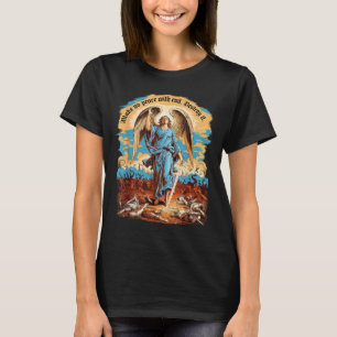 Camiseta Não Faça Pacto Com O Mal Arcanjo Miguel Jesus Vá