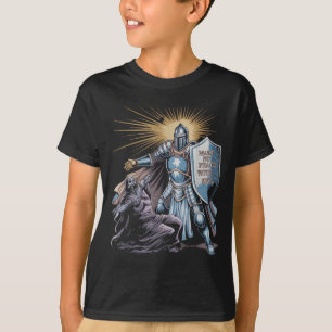 Camiseta Não Faça Pacto Com O Mal Arcanjo Miguel Jesus Vá