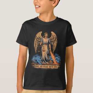 Camiseta Não Faça Paz Com o Mal Arcanjo Miguel Jesus Vá
