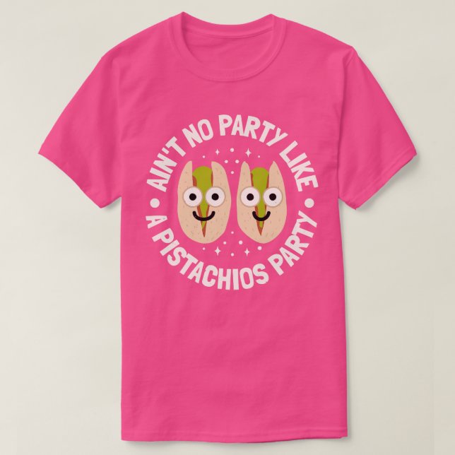 Camiseta Não Fala Como Um Pistachio Do Partido Dos Pistácio (Frente do Design)