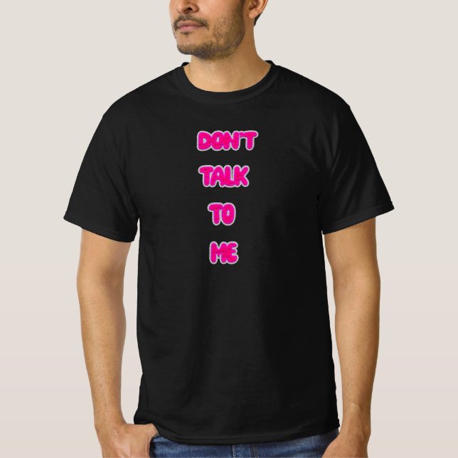 Camiseta Não fale comigo (Frente)