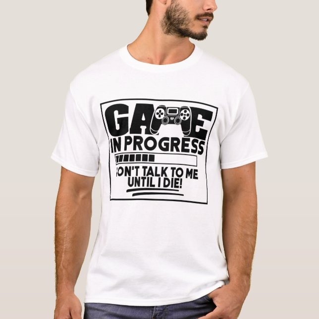 Camiseta Não fale comigo até morrer (Frente)