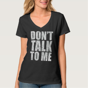 Camiseta Não fale comigo introdução à timidez tímida