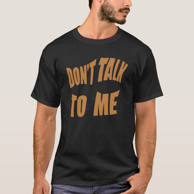 Camiseta Não fale comigo sobre roupa estética (Frente)