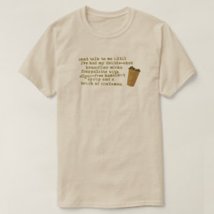 Camiseta Não fale que precisa de café