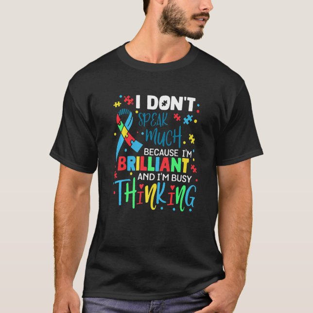 Camiseta Não falo muito porque sou brilhante e sou B (Frente)