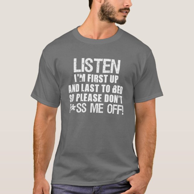 Camiseta Não faz P*ss mim fora!! (Frente)