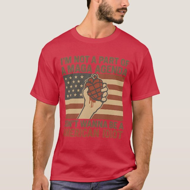 Camiseta Não faz parte de uma agenda do MAGA (Frente)