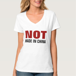 Camiseta Não feito em China