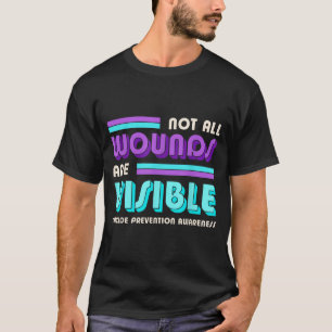 Camiseta Não feridas são visíveis dia de conscientização so