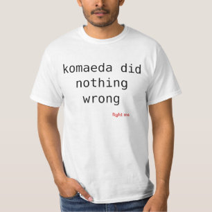 Camiseta não fez